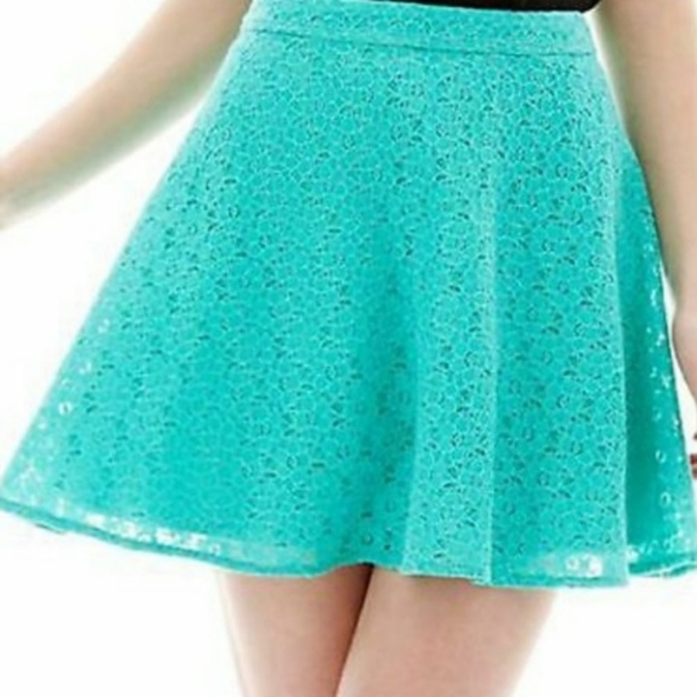 L'amour Nanette Lepore lace skater skirt XL